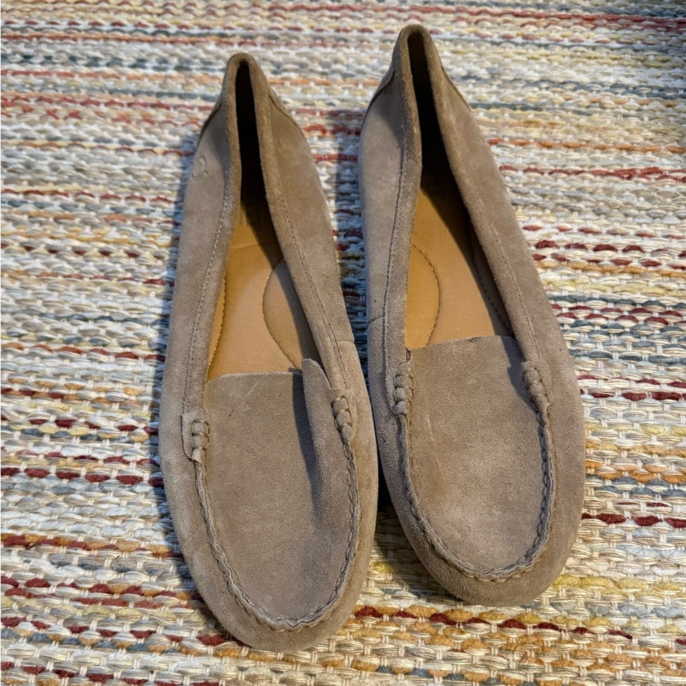 Born Women's Brown Suede Loafers